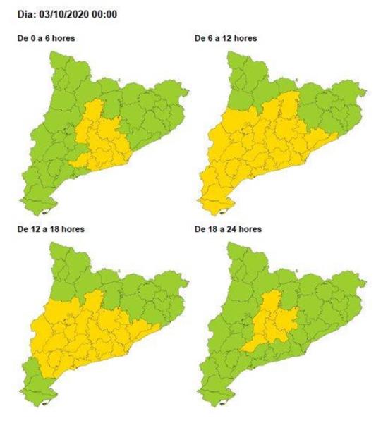 Protecció Civil activa l'Alerta del pla VENTCAT pel fort vent generalitzat demà divendres. EIX