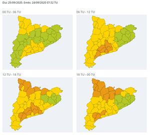 Protecció Civil activa l'Alerta del pla VENTCAT per la previsió de forts vents a partir de la propera matinada. EIX