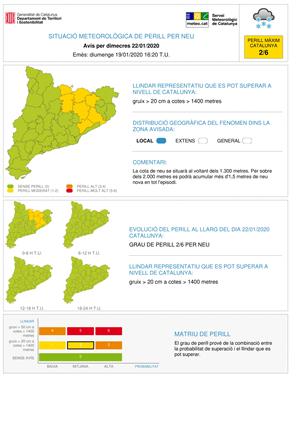 Protecció Civil demana evitar activitats al mar, zones d'arbres, parcs i jardins davant d'una situació 