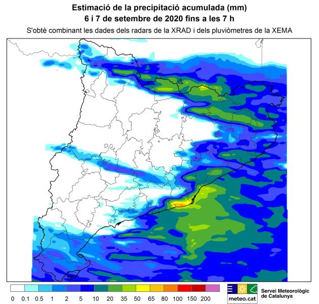 Protecció Civil desactiva el pla Inuncat un cop passat l'episodi de pluges intenses. EIX