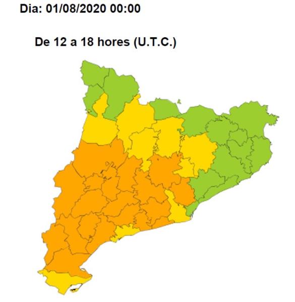 Protecció Civil manté per demà dissabte l'Alerta per onada de calor extrema. EIX