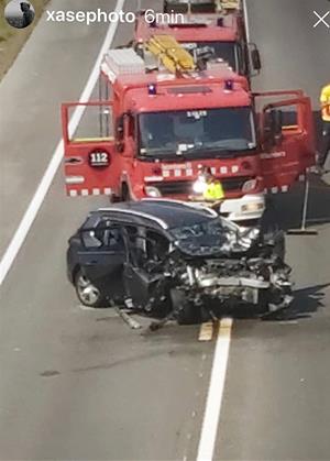 Quatre persones ferides, una d'elles de gravetat, en un accident a la C-31 a Vilanova