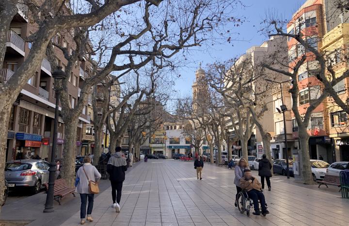 Rambla del Vendrell. Eix