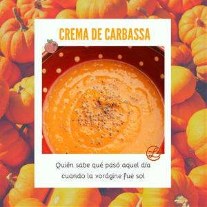 Recetas a fuego y verso: Crema de carbassa. EIX