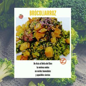 Recetas a fuego y verso: Fals arròs de bròquil amb gall d’indi i poma. EIX