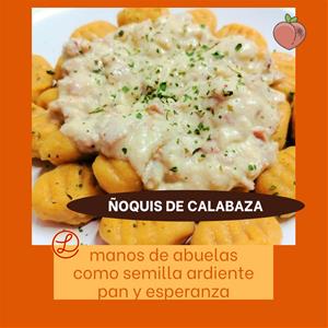 Recetas a fuego y verso: Ñoquis de calabaza. EIX