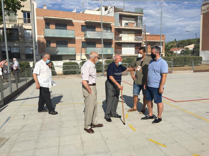 Reconeixement públic de Calafell a Marcel Miró, un dels mites vivents de l’esport local. Ajuntament de Calafell