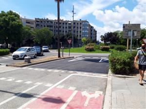 Reobren el carril de la ronda Ibèrica tallat aquest estiu per una avaria a la xarxa d'aigües. Ajuntament de Vilanova