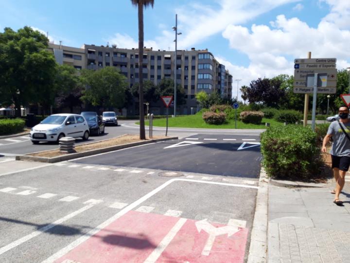 Reobren el carril de la ronda Ibèrica tallat aquest estiu per una avaria a la xarxa d'aigües. Ajuntament de Vilanova