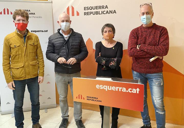 Roda de premsa de la Comissió d’Habitatge d’ERC Vilafranca. Eix