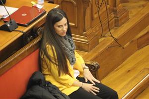 Rosa Peral, l'acusada pel crim de la Guàrdia Urbana, durant la sessió del judici que se celebra a l'Audiència de Barcelona. ACN