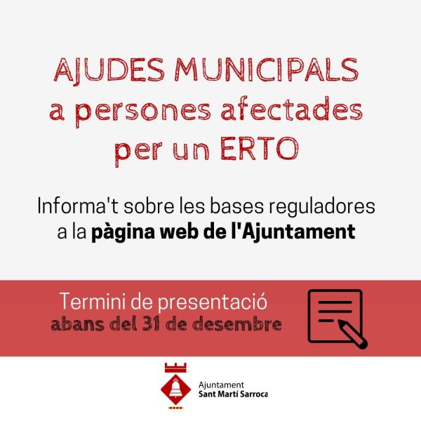 Sant Martí Sarroca aprova ajudes de suport econòmic a persones del municipi afectades per un ERTO. EIX