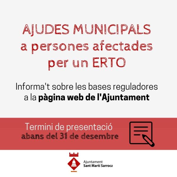 Sant Martí Sarroca aprova ajudes de suport econòmic a persones del municipi afectades per un ERTO. EIX