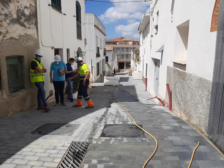 Sant Pere de Ribes adequa amb plataforma única tres carrers del nucli de Ribes. Ajt Sant Pere de Ribes