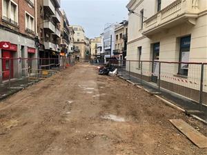 Se suspenen les obres de reurbanització de la carretera Dr. Robert del Vendrell