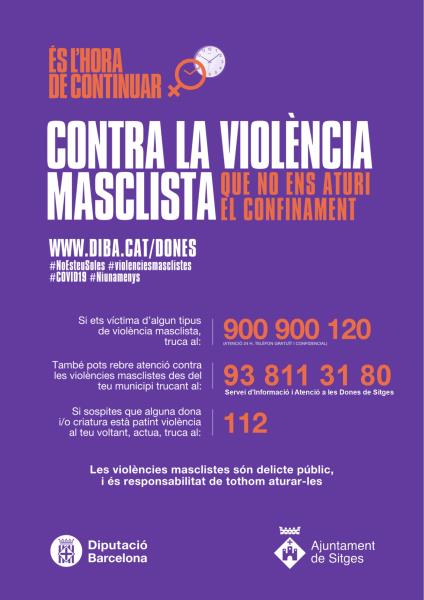 Sitges inicia una campanya a establiments comercials i farmàcies amb el telèfon per a víctimes de violència masclista. EIX