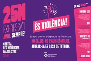 Sitges inicia una campanya per combatre les violències masclistes. EIX