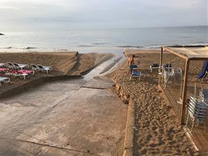 Sitges millora la desembocadura de les rieres de la Bassa Rodona i Sant Sebastià a la platja. Ajuntament de Sitges