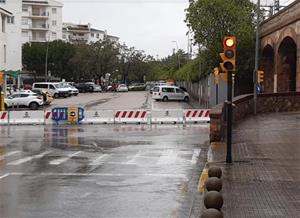 Sitges reorganitza la mobilitat de l’encreuament dels carrers Sínia Morera i Salvador Mirabent amb el passeig de Vilafranca. Ajuntament de Sitges