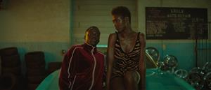 Slim (Daniel Kaluuya) i Queen (Jodie Turner-Smith) al film 'Queen & Slim' . Sierra Pictures