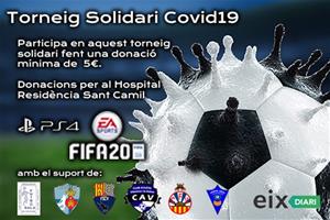 Torneig solidari de Fifa20 al Garraf per la lluita contra el coronavirus. EIX