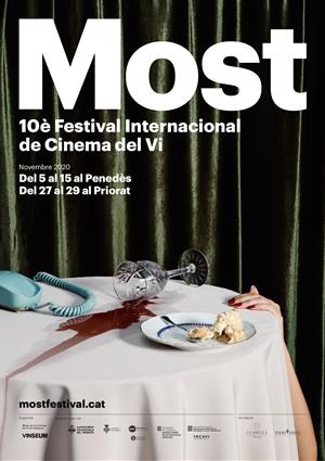 Un dels tres cartells del 10è Most Festival Internacional de Cinema del Vi. EIX