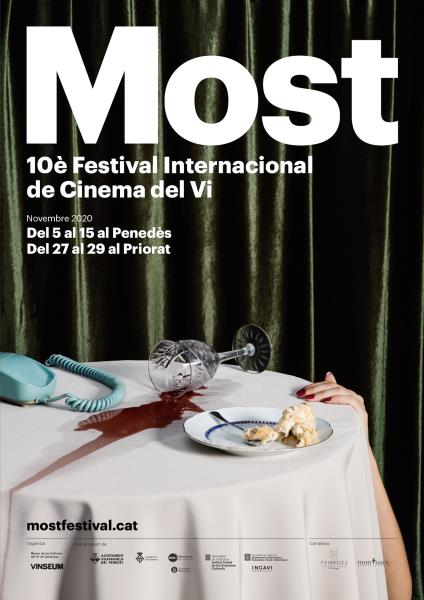 Un dels tres cartells del 10è Most Festival Internacional de Cinema del Vi. EIX