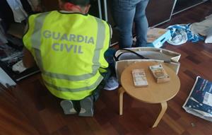 Un detingut i 433 plantes de marihuana intervingudes en dos registres a Segur de Calafell i Canyelles. Guàrdia Civil