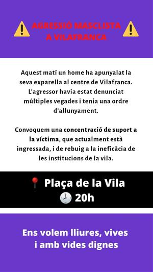 Un home apunyala la seva exparella a Vilafranca del Penedès. EIX