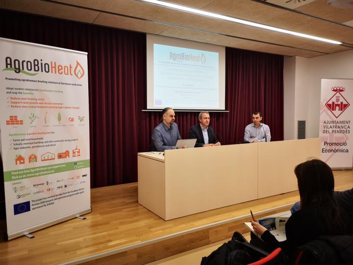 Vilafranca amb Vinyes per Calor, referent del projecte europeu AgroBioHeat. Ajuntament de Vilafranca