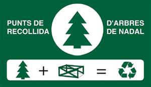 Vilafranca habilita diferents punts de recollida d'arbres de Nadal entre el 8 i el 17 de gener. Ajuntament de Vilafranca