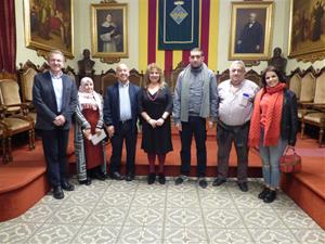 Vilafranca rep al president de la comuna d’Ait Youssef Ou Ali del Marroc. Ajuntament de Vilafranca
