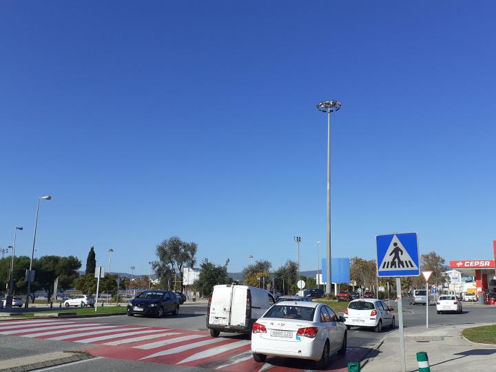 Vilanova recull dades de circulació de vehicles a la rotonda entre rondes mitjançant sensors. Ajuntament de Vilanova