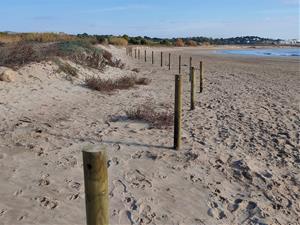 Vilanova reforça la senyalització de l'espai litoral protegit de la platja Llarga. Ajuntament de Vilanova