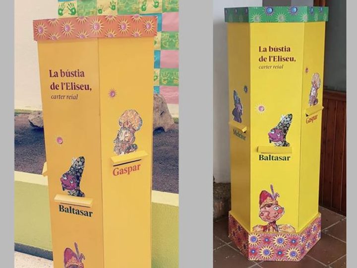 Vilanova reparteix Bústies Reials a les escoles per avançar l'enviament de les cartes als Reis Mags. Ajuntament de Vilanova