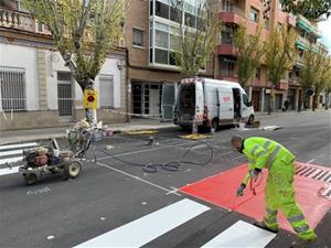 Vilanova senyalitza nous trams de carrils bici a la rambla Samà i el carrer d'Anselm Clavé. Ajuntament de Vilanova