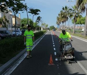 Vilanova suprimeix dos carrils de la ronda Ibèrica per habilitar nous aparcaments. Ajuntament de Vilanova