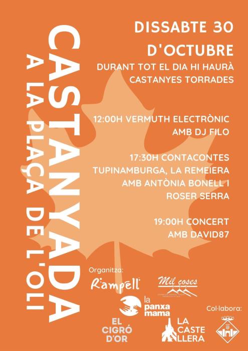 Castanyada a la plaça de l'Oli