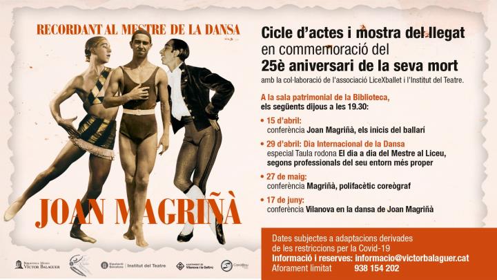 Cicle d'activitats per recordar i reivindicar el ballarí Joan Magriñà