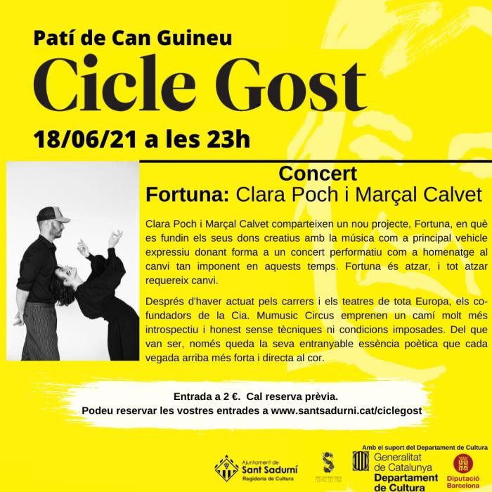 Concert FORTUNA - Clara Poch i Marçal Calvet