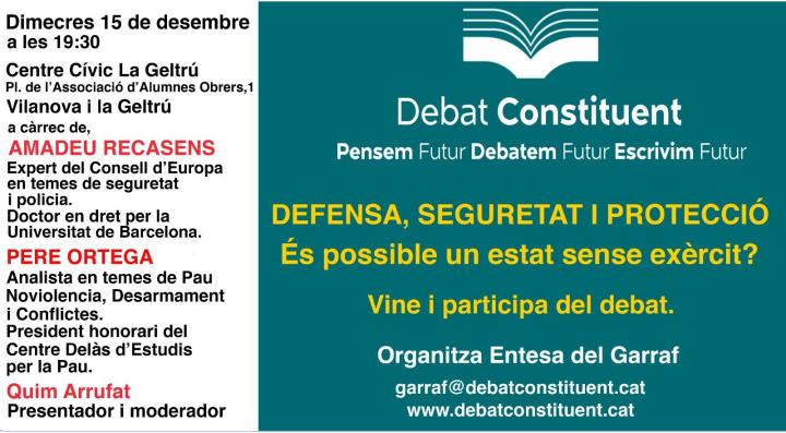 Defensa, seguretat i protecció: és possible un estat sense exèrcit?