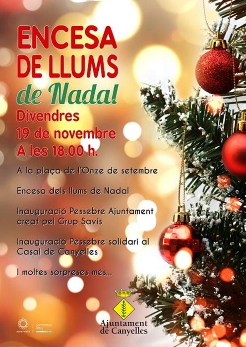 Encesa de llums de Nadal a Canyelles