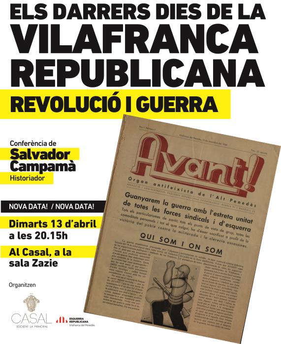 ERC Vilafranca commemora el 90è aniversari de la proclamació de la República