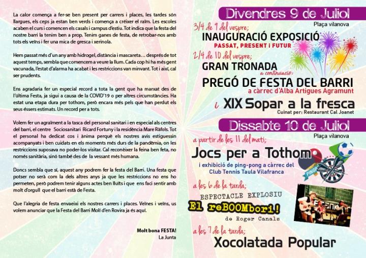 Festa del Barri Molí d'en Rovira