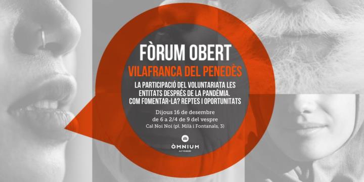 Fòrum Obert sobre el voluntariat a Vilafranca del Penedès