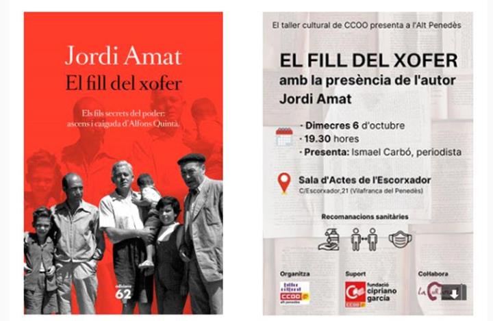 L’escriptor Jordi Amat presenta el seu llibre “El fill del xofer”