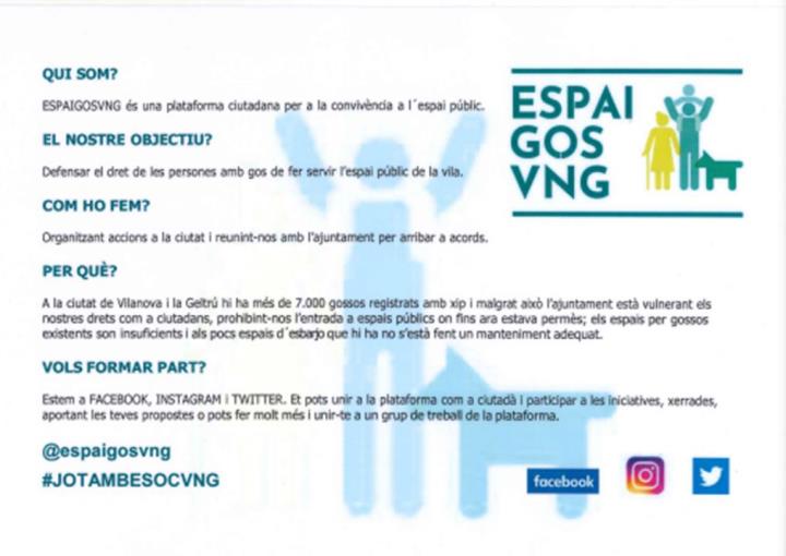 Manifestació d'Espai Gos VNG