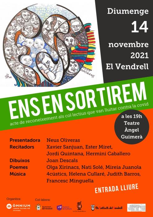 Òmnium Baix Penedès organitza un acte de reconeixement als col·lectius que van lluitar contra la COVID