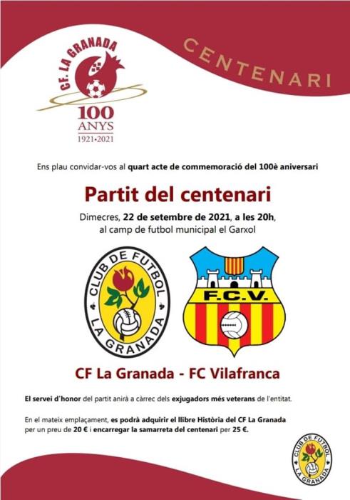 Partit del centenari del CF La Granada 