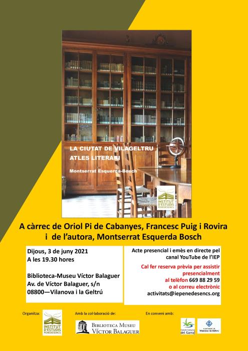 Presentació del llibre 'La ciutat de Vilageltrú. Atles literari'